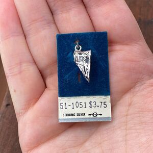 Vintage Griffith 925 Sterling Silver Baby Shoe 3D Pendant Bracelet Charm